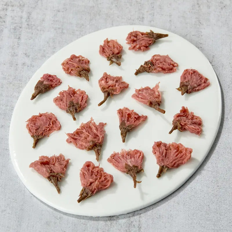 Flores de cerezo saladas con tallo de 5 mm