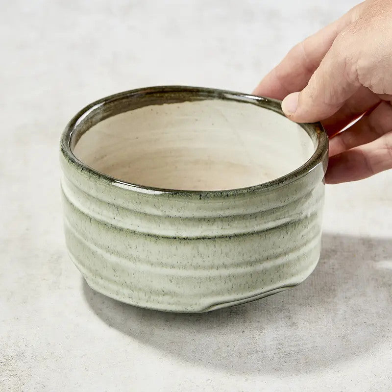 Matcha tea bowl, Pattern NYUHAKU