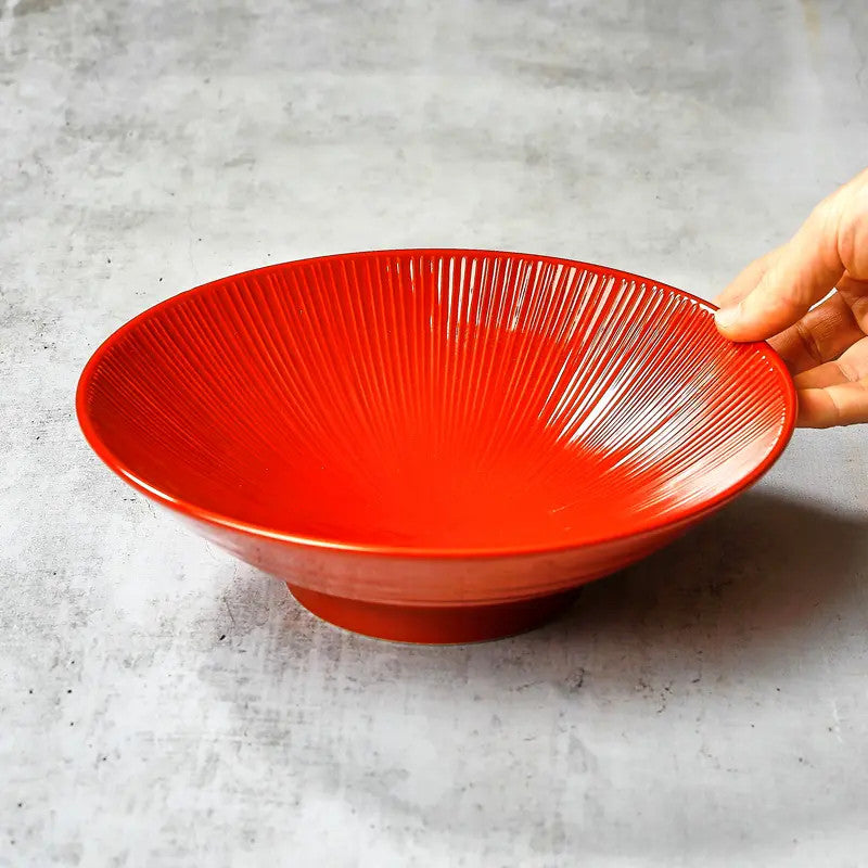 Japanese Udon/Somen Plate – Porcelain 21.4cm – Membachi