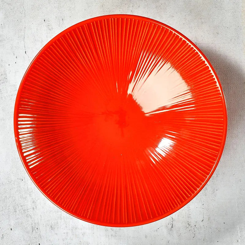 Japanese Udon/Somen Plate – Porcelain 21.4cm – Membachi