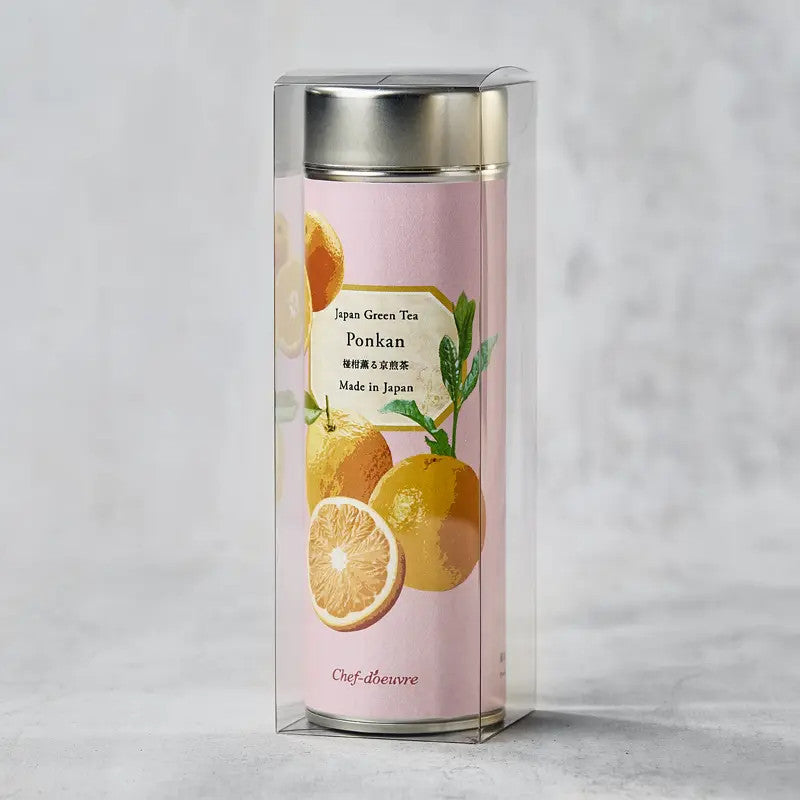Chá verde aromatizado com citrino Ponkan - 40g