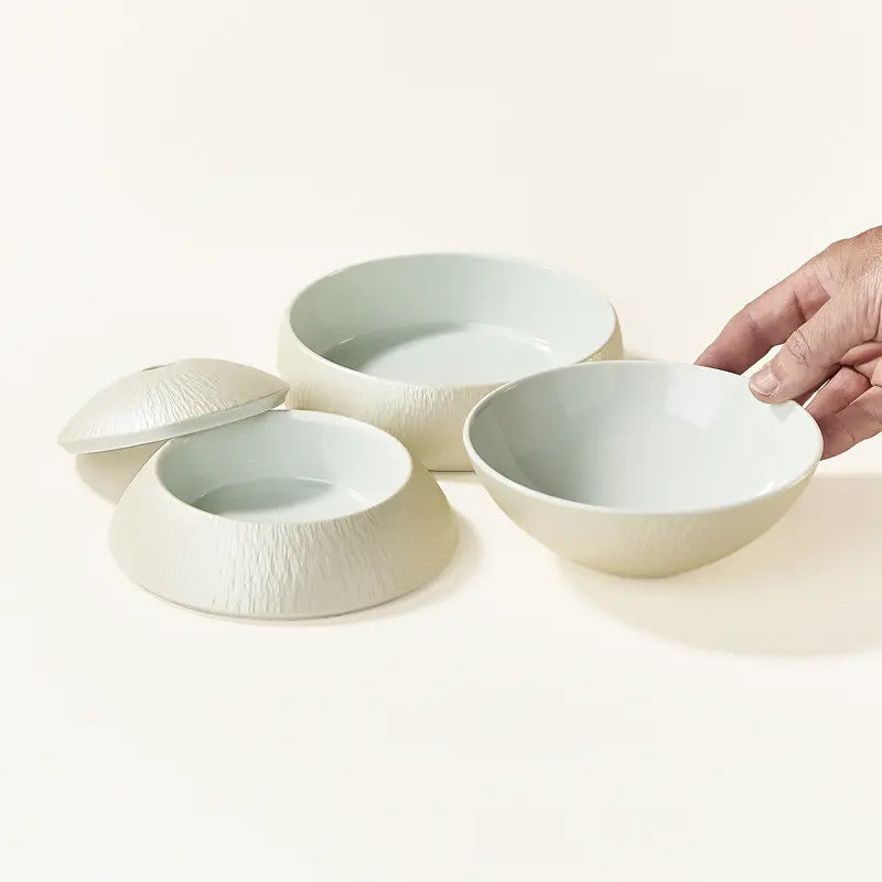Sphere Jubako bento 3 tiers - Uchishirounmo gintobikanna pattern