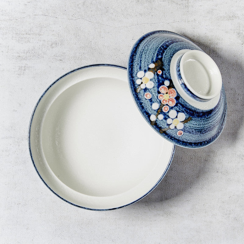 Donburi-kom (unagi, katsu-don), Japans Ume-design