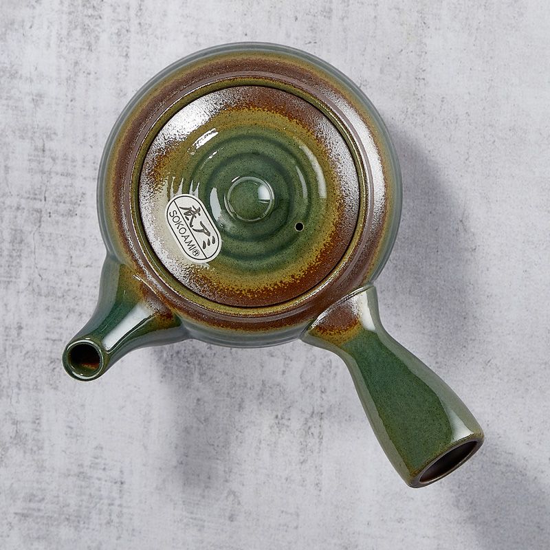 Bule de chá Banko Yaki kyusu HIRAMARUORIBE