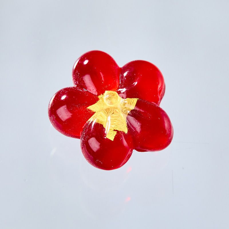 Glücksbringer ENGIMONO rote Pflaumenblüte