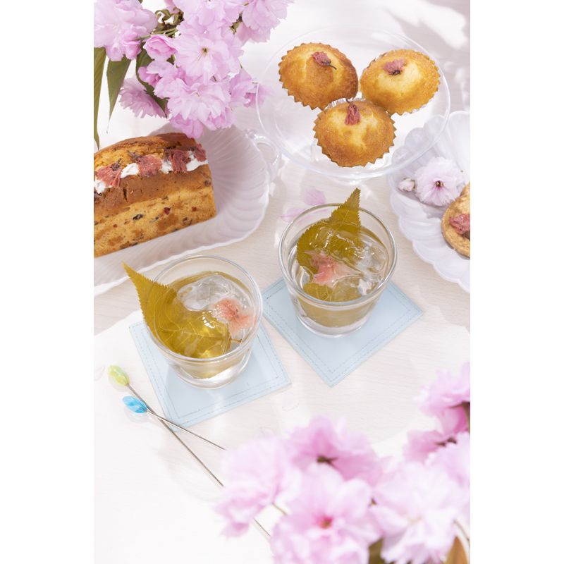 Sweetened sakura cherry blossom leaves