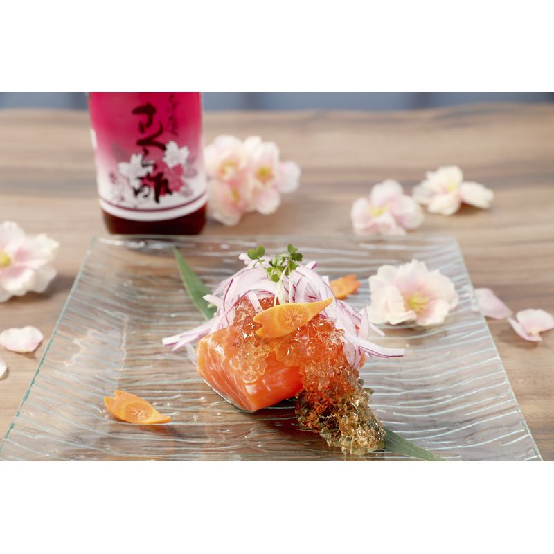 Würzsauce mit Reisessig und Sakura-Kirschblüten