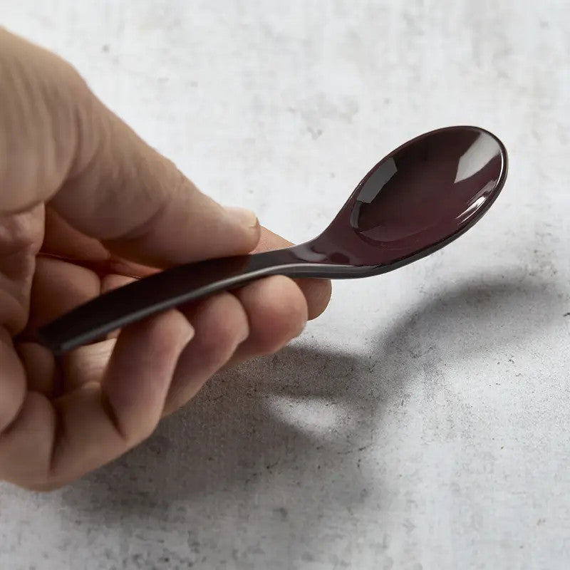 Löffel für Chawanmushi 132 mm x 26 mm, dunkle Farbe