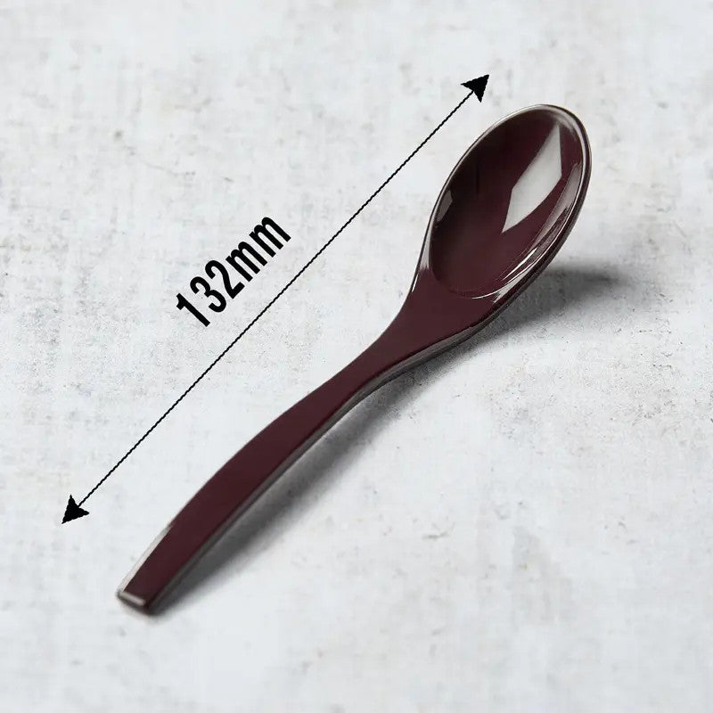 Löffel für Chawanmushi 132 mm x 26 mm, dunkle Farbe