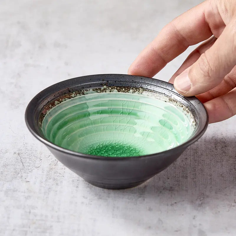 Mini-Schüssel aus Keramik und emailliertem Glas