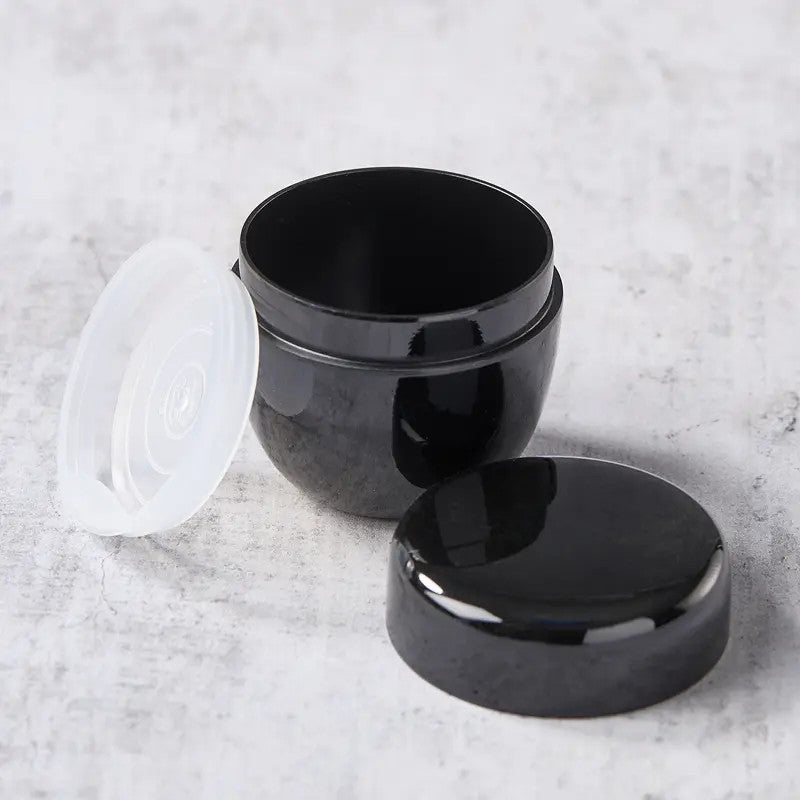 Natsume matcha tea caddy ø 5.4 cm, height 5.4 cm, black pattern