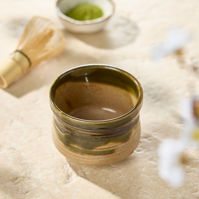 Matcha tea bowl, ORIBE NODATE pattern