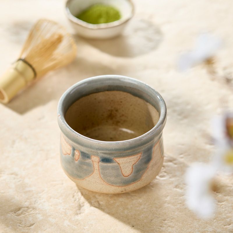 Matcha tea bowl, KONNAGASHI NODATE pattern