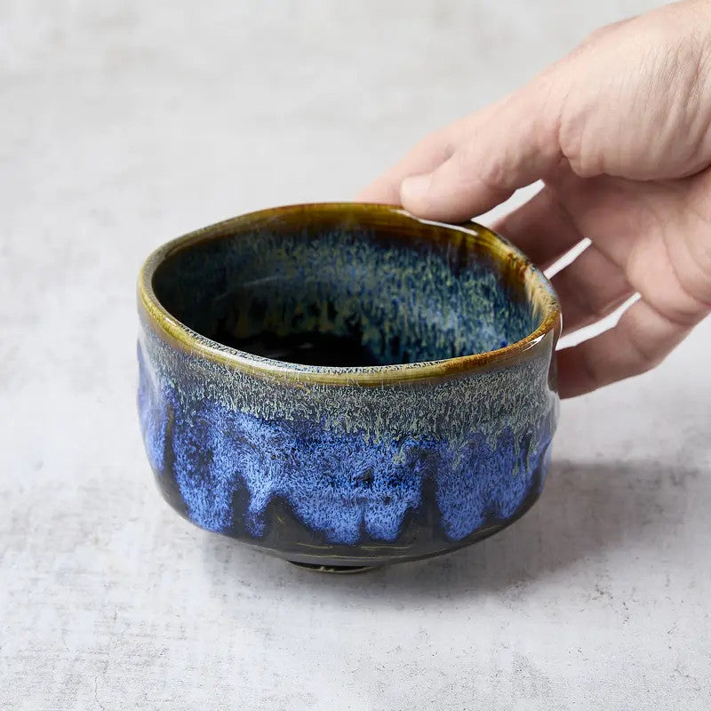 Tigela de chá matcha BLACK & BLUE