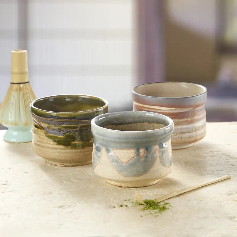 Matcha tea bowl, KONNAGASHI NODATE pattern