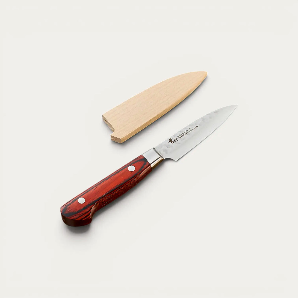 Coltello da ufficio lama damascata 33 strati martellata 80 mm