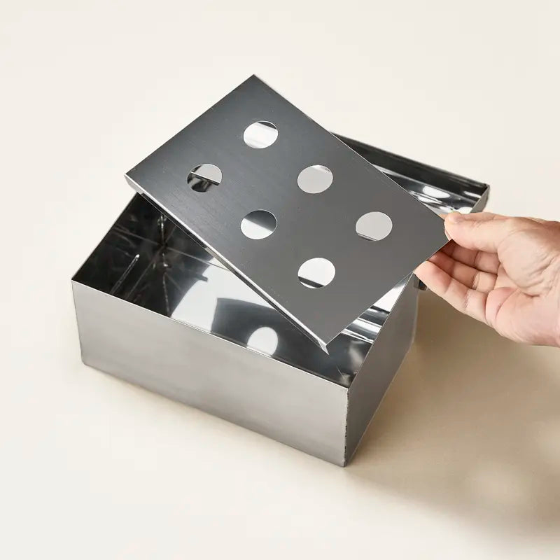 Stainless Steel Nori Sheet Storage Box with Hinges
