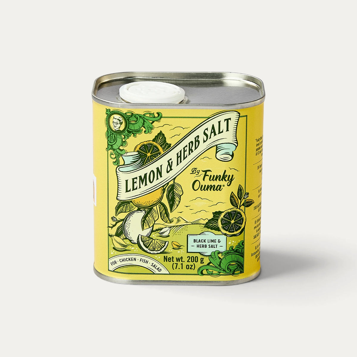 Sal de limão e ervas aromáticas