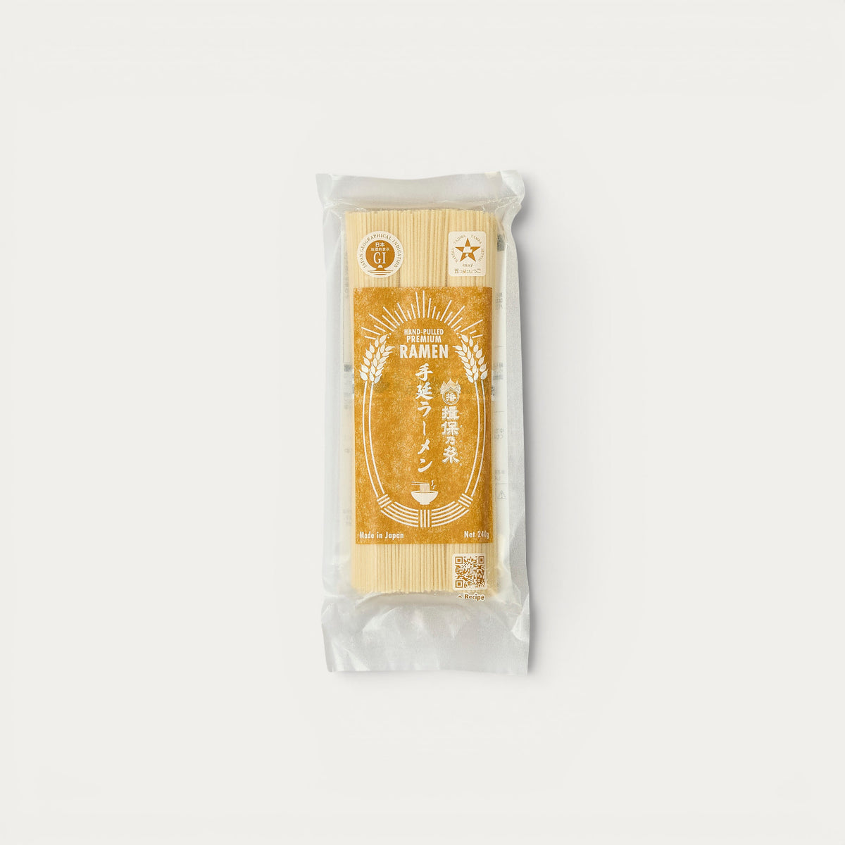 Ramen artesanales premium estirados a mano (3 porciones x 80g) 240g neto