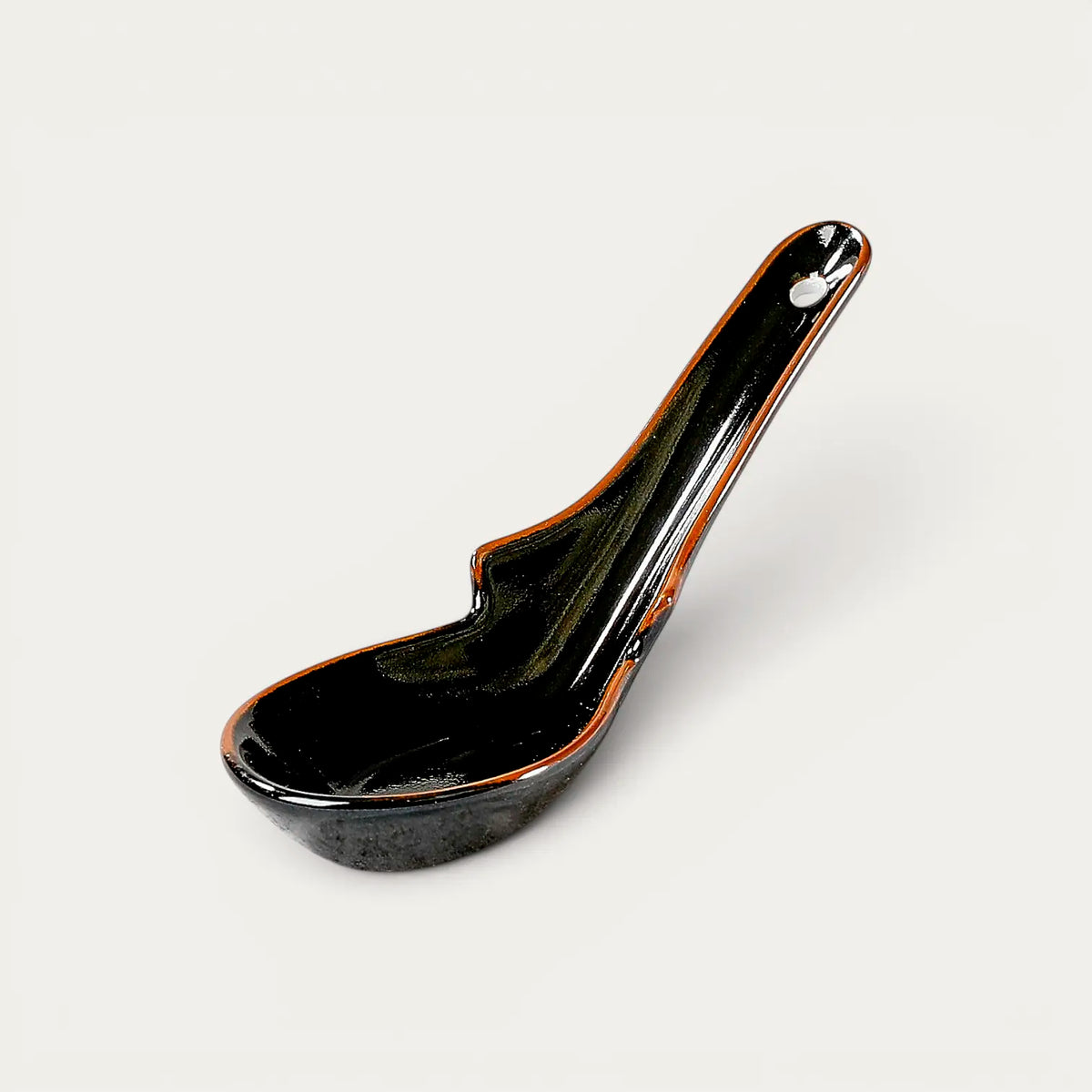 Colher para ramen e udon em porcelana "Renge"