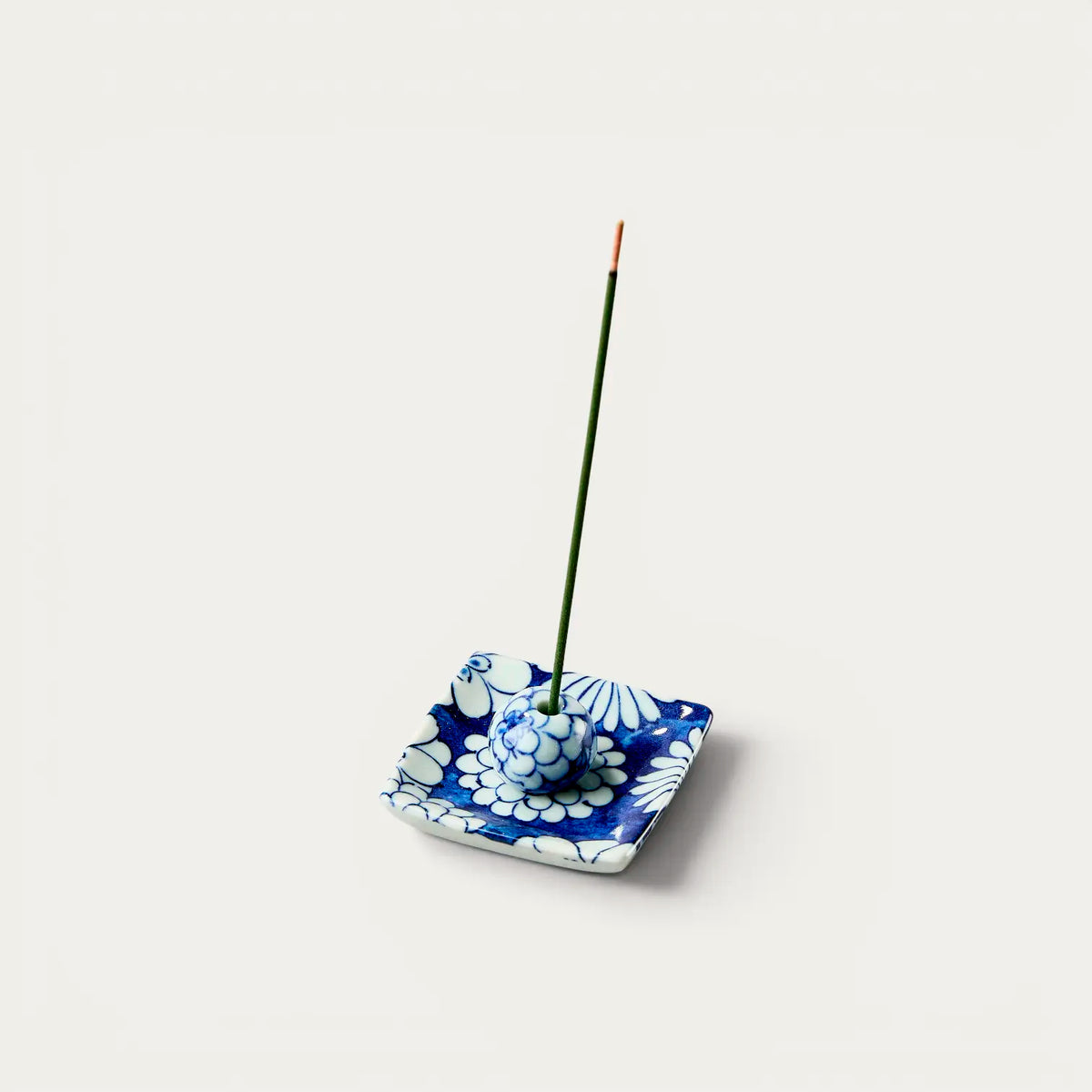 Coupelle à encens artisanale, motif japonais, 5.5×5.5