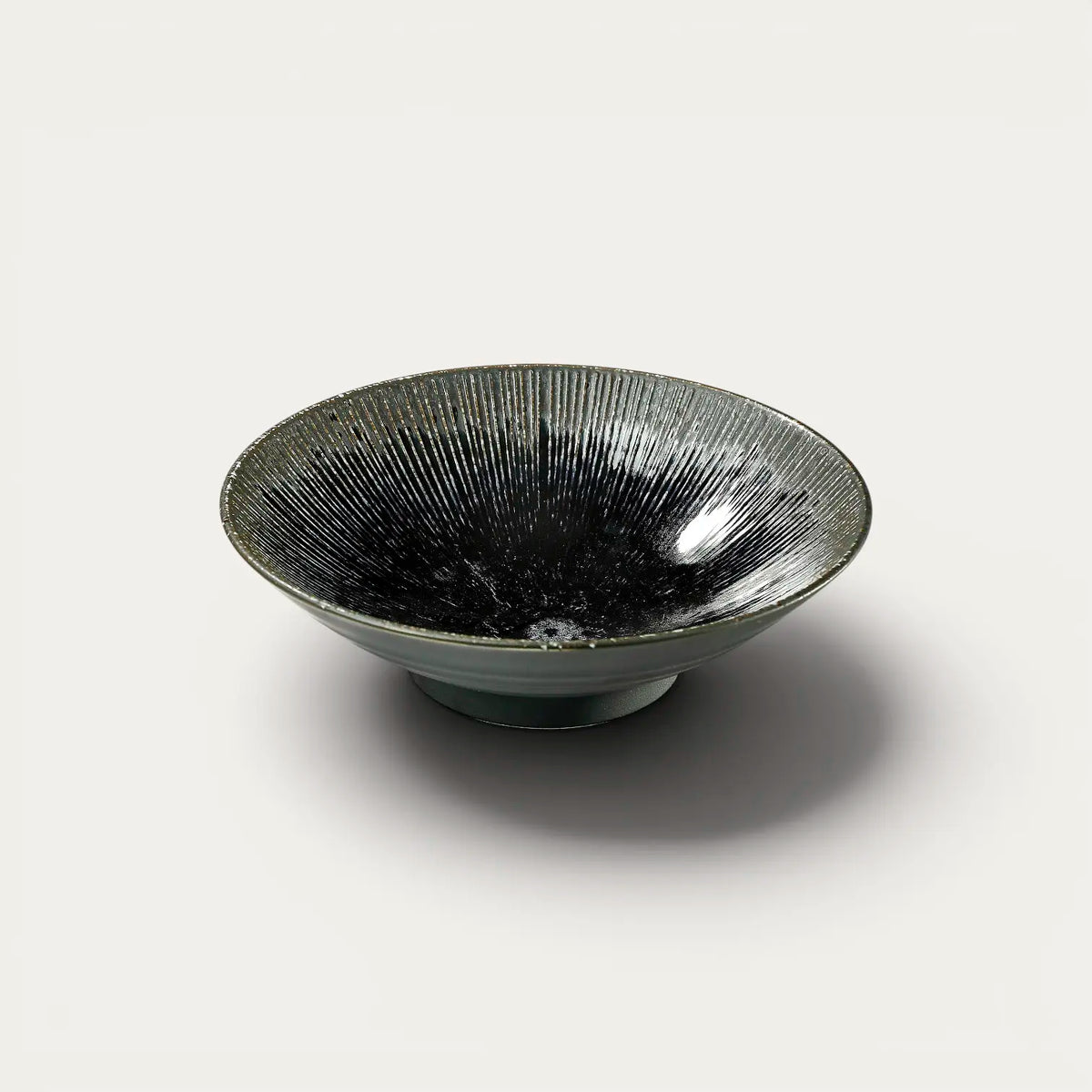 Somen, udon… Plate, black, Ø 21.4 cm, depth 5.2 cm