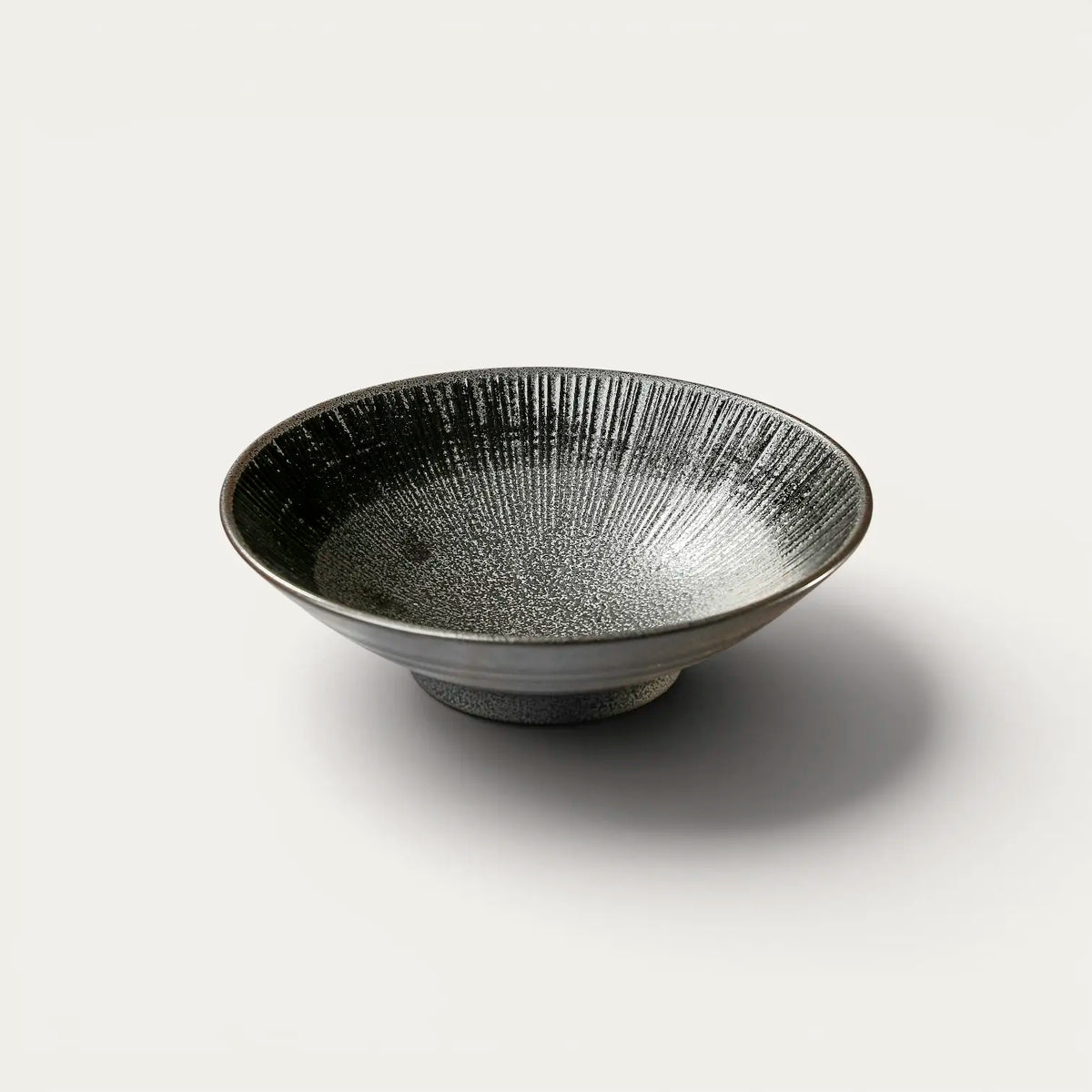 Somen, udon… Plate, clay, Ø 21.4 cm, depth 5.2 cm