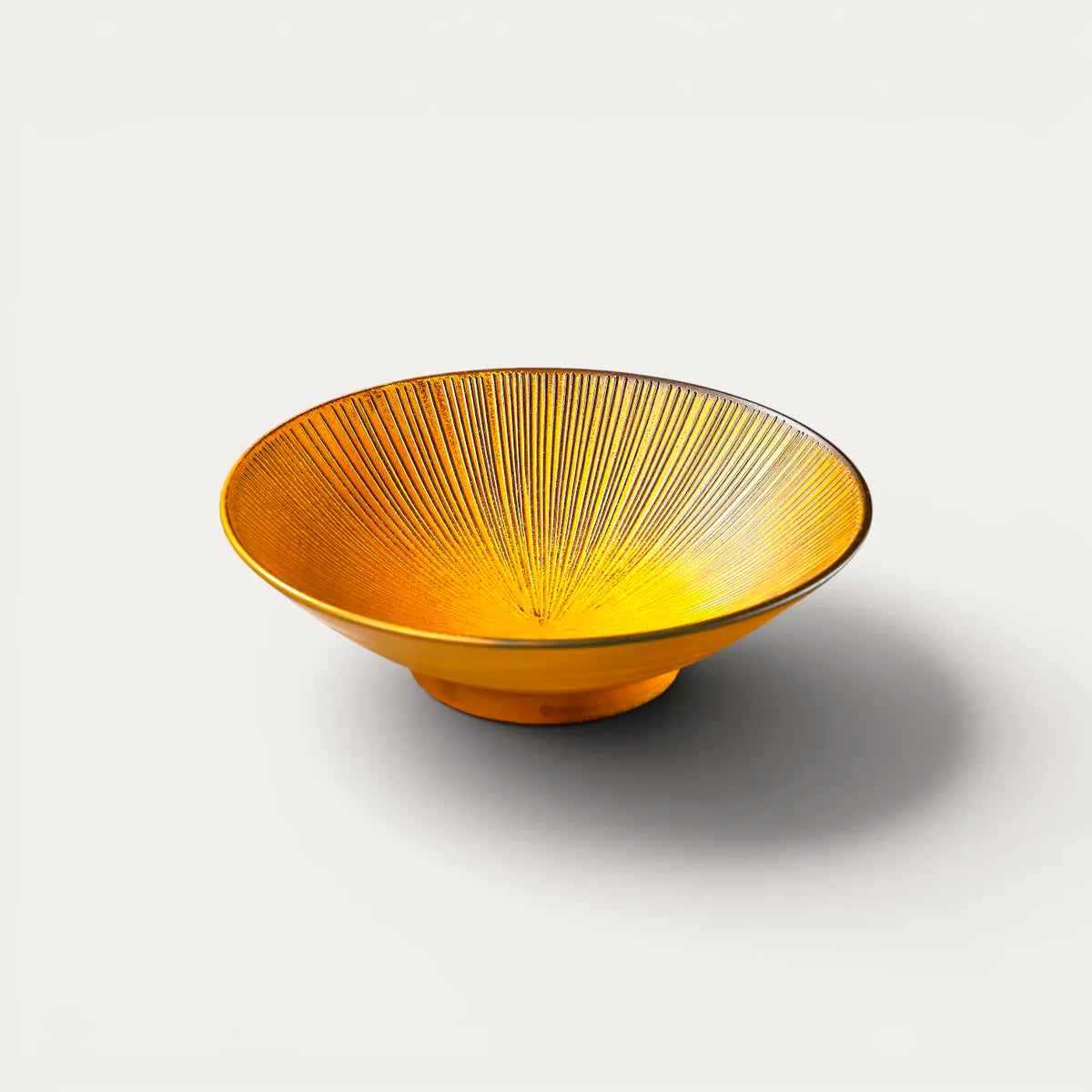 Somen, udon… Plate, clay, Ø 21.4 cm, depth 5.2 cm