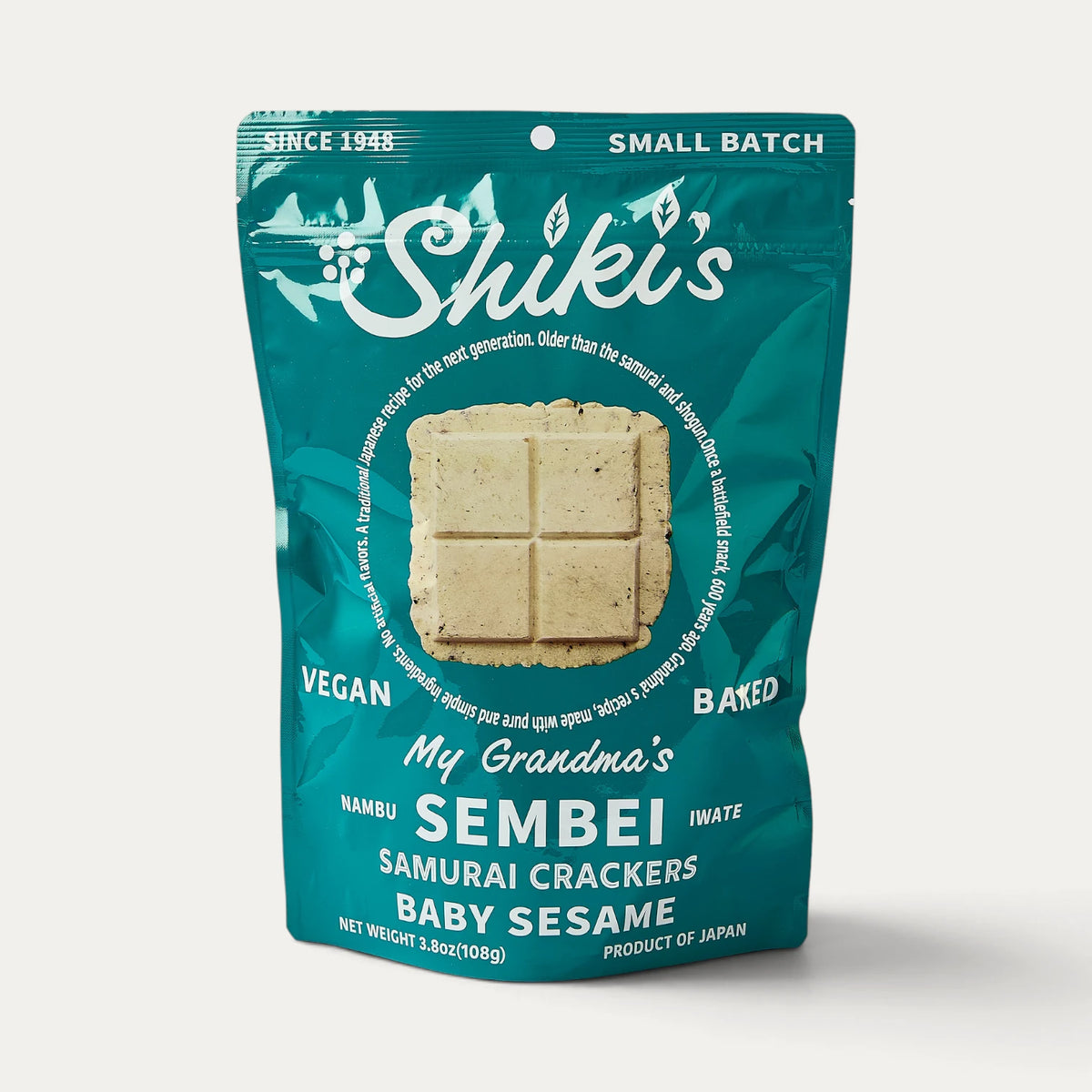 Shiki's nambu sembei com sementes de sésamo baby - 108 g