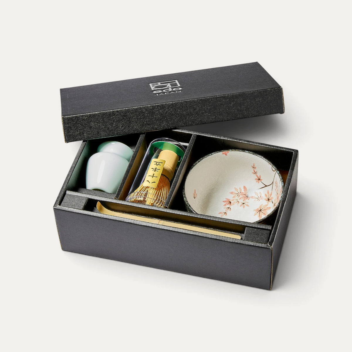 Matcha Tea Set Maple Leaves - Made in Japan