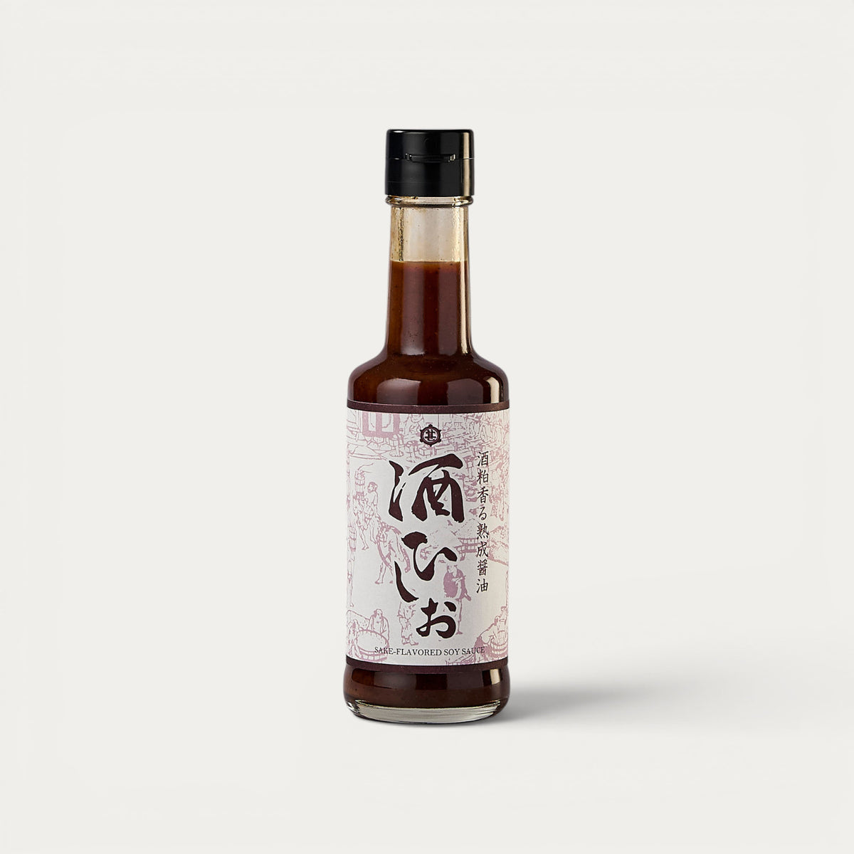 Salsa de soja SAKE HISHIO con lías de sake de arroz rojo, 200 ml