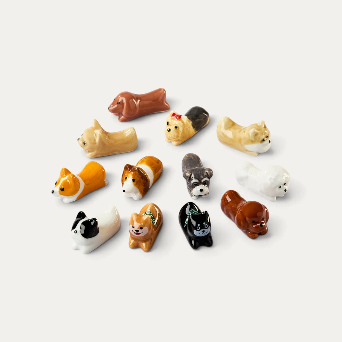 Porcelain chopstick rest