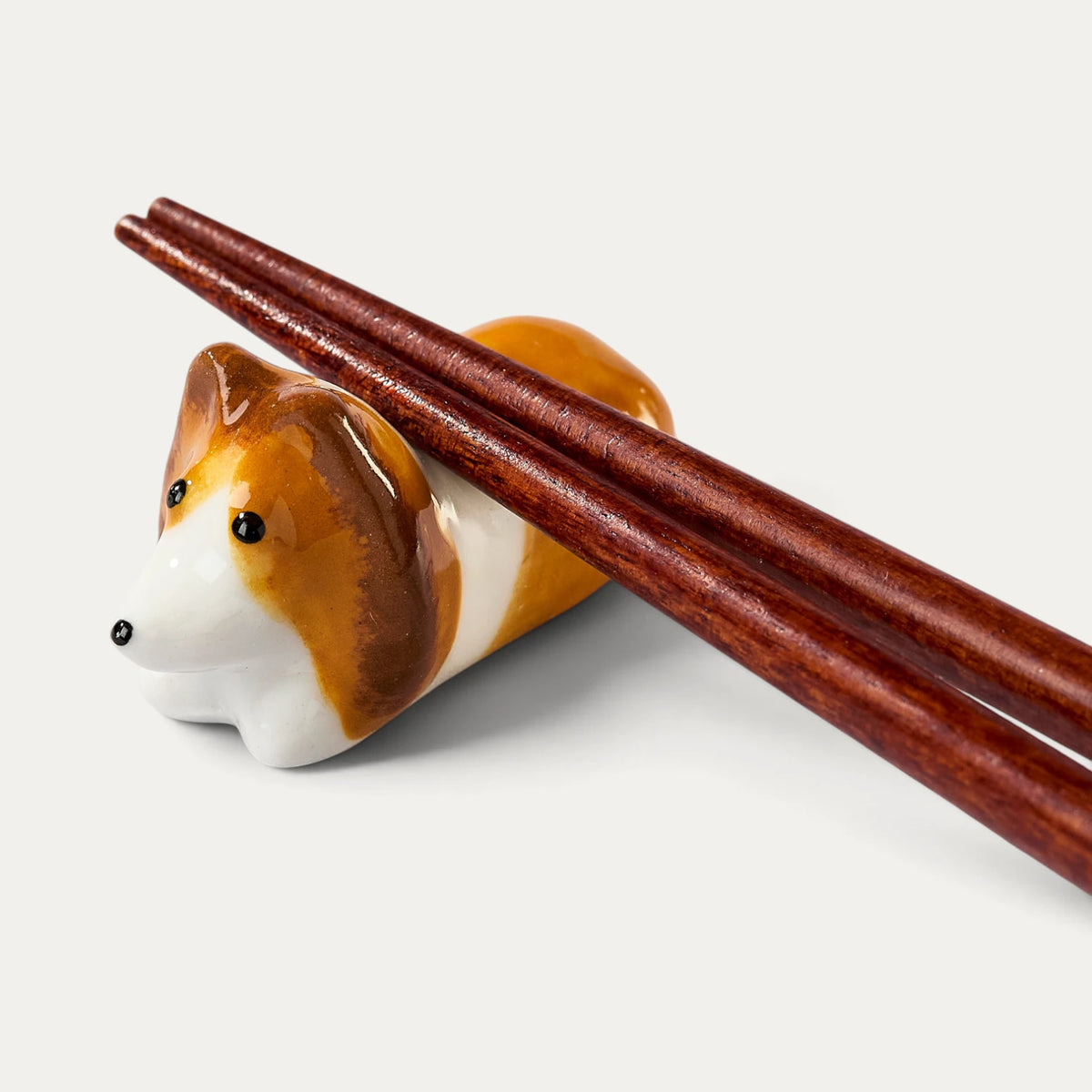 Porcelain chopstick rest