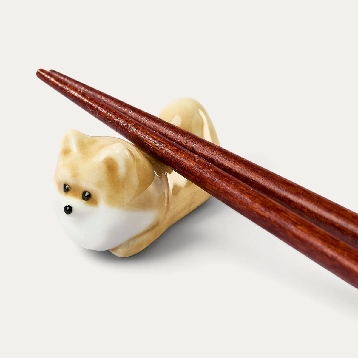 Porcelain chopstick rest