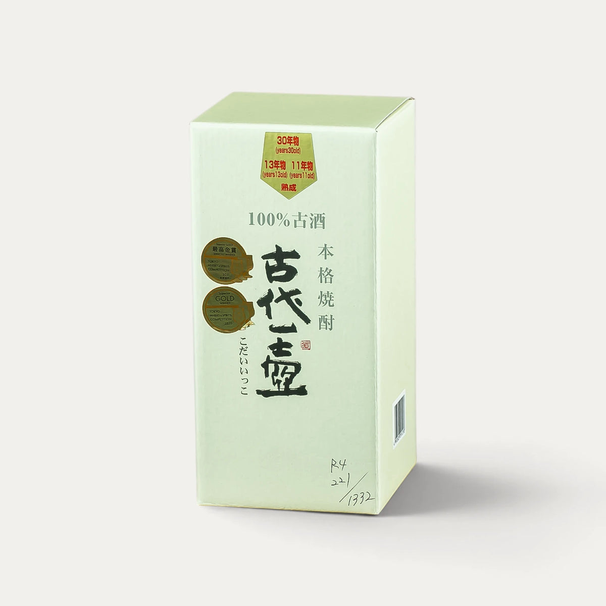 Shōchū de riz Koshu Koddai-Ikko 11 ans d’âge - 720ml