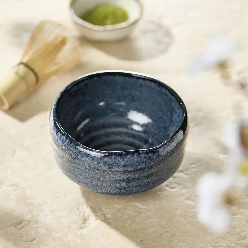 Bol à thé matcha Motif AOYU NAGASHI 