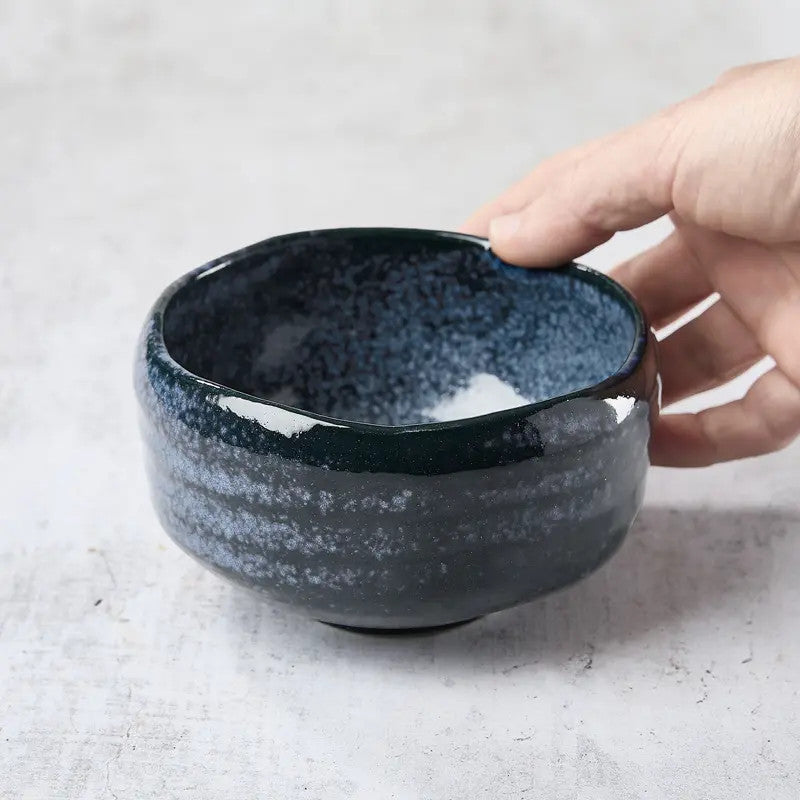 Matcha tea bowl Pattern AOYU NAGASHI 