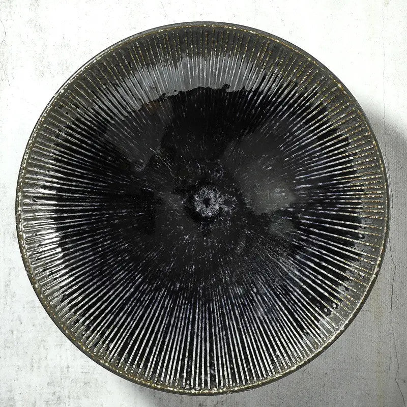 Japanese Udon/Somen Plate – Porcelain 21.4cm – Membachi