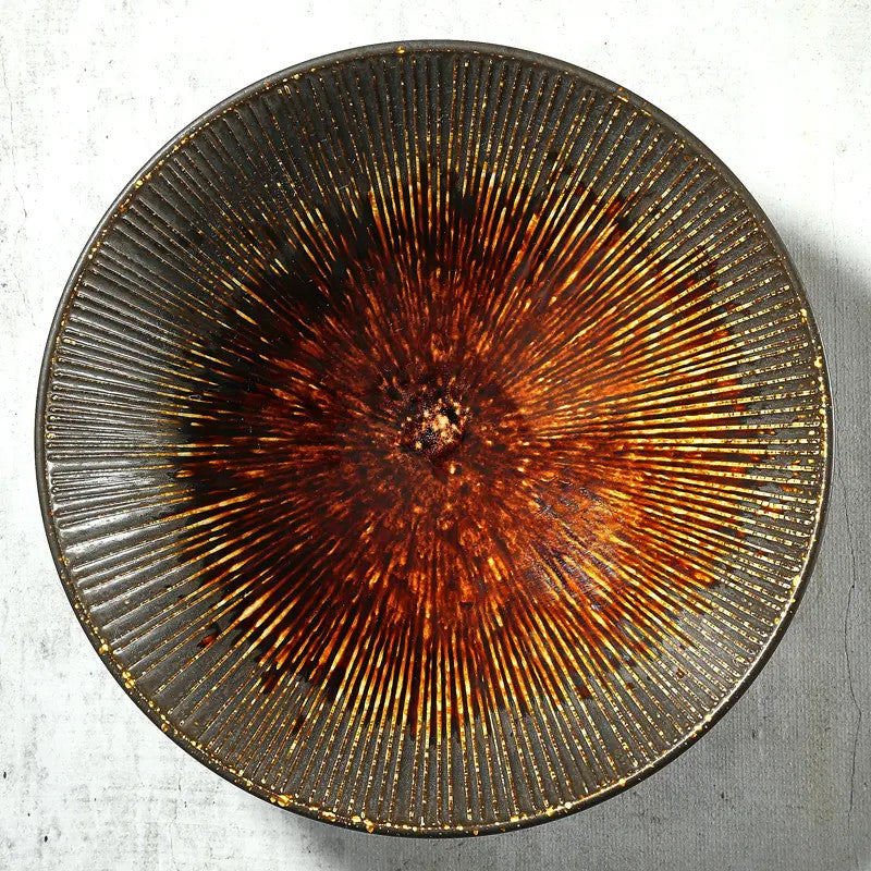 Japanese Udon/Somen Plate – Porcelain 21.4cm – Membachi