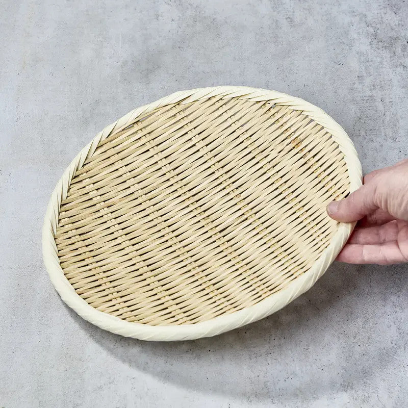 Passoire ou assietteZaru en bambou pour soba, udon et somen Ø 27 cm