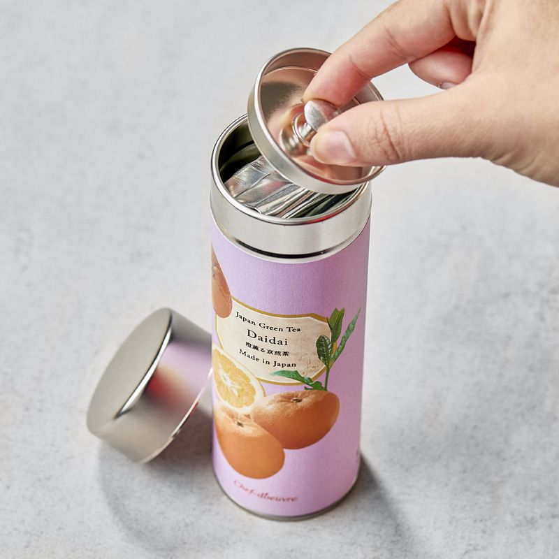 Aromatisierter grüner Tee mit Daidai-Zitrusfrucht - 40g