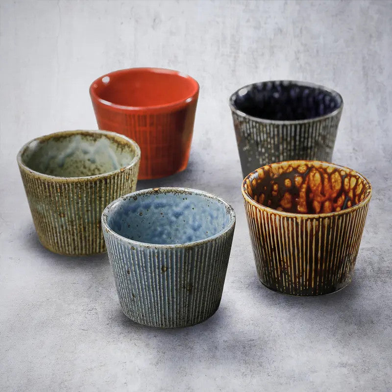 Tsuyu soba choko aka cup, Ø 8.2 cm, depth 6.3 cm, 180 ml