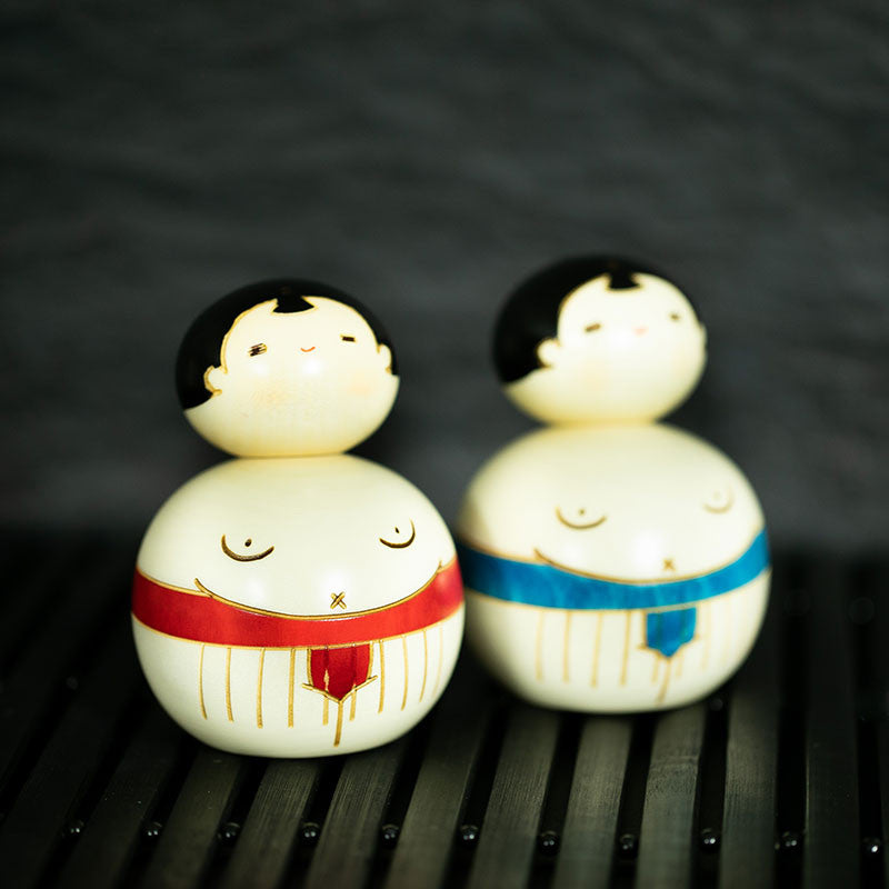 Bambola Kokeshi Sumo Bambola Kokeshi