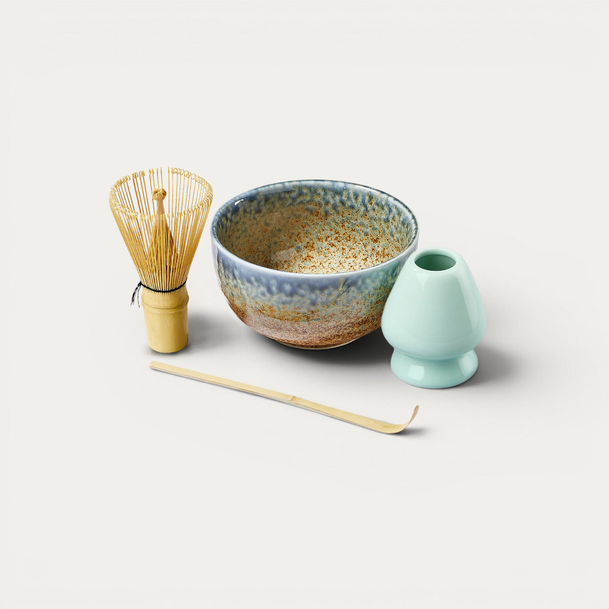 Sininen matcha-teesetti - Made in Japan