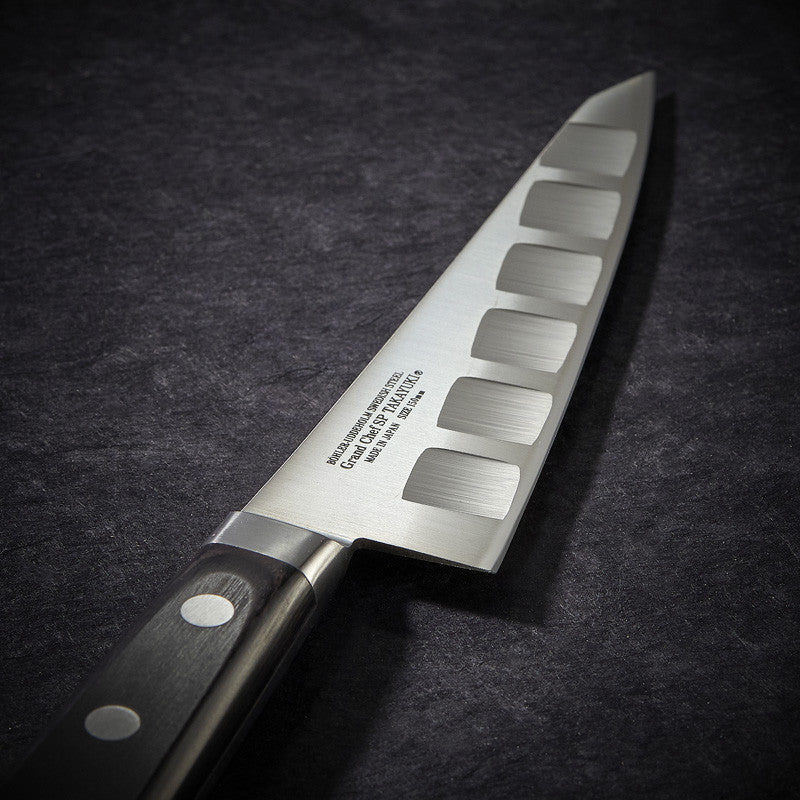 Coltello da disosso Honesuki Kaku lama alveolata 150 mm