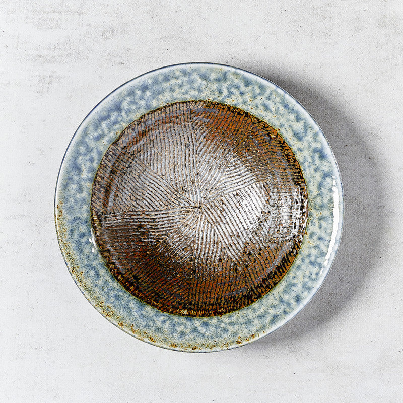 Sashimi bowl, traditional river design