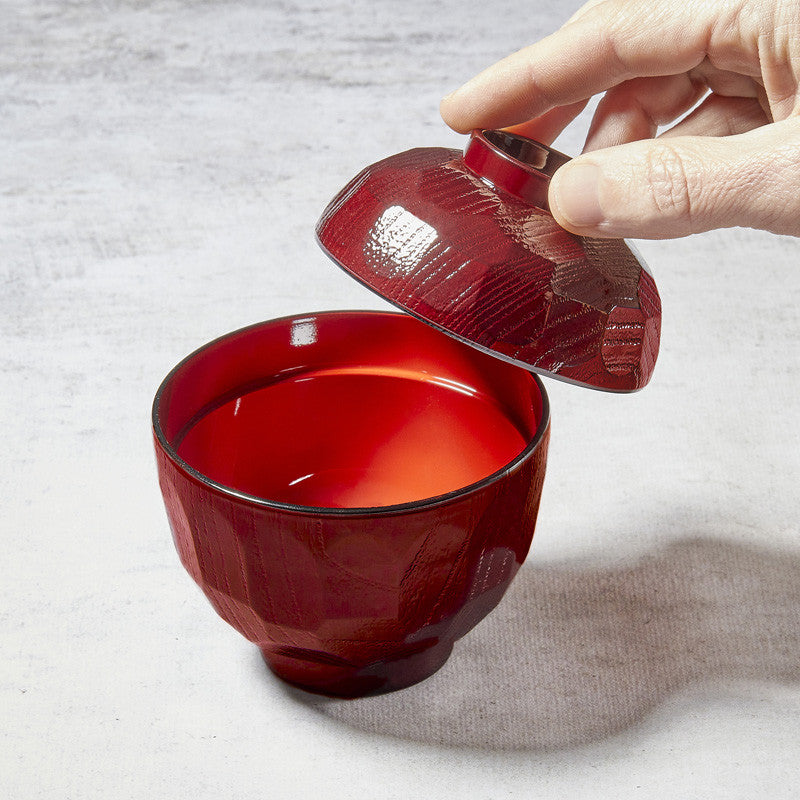 Traditional Kikkou Mokume miso soup bowl