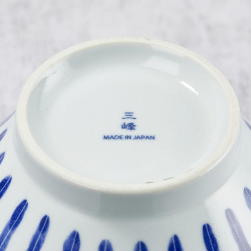 Rāmen bowl, Minoyaki porcelain, DAMITOKUSA pattern