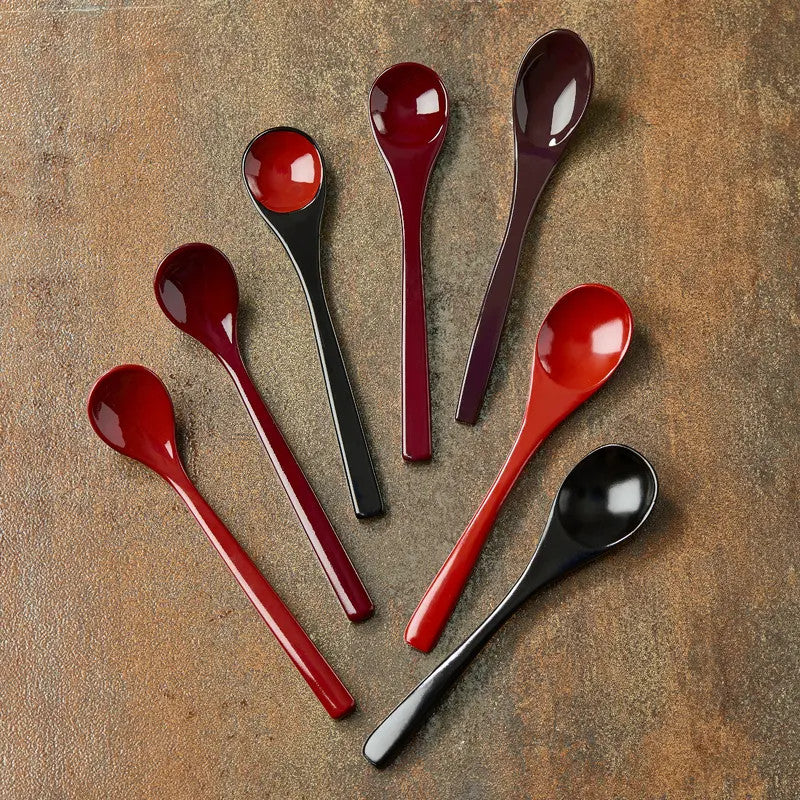 Cuillère pour chawanmushi en bois de camphrier 13 cm