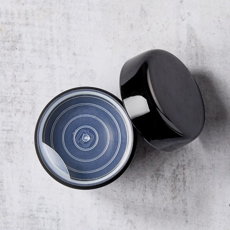Natsume matcha tea caddy ø 5.4 cm, height 5.4 cm, black pattern 